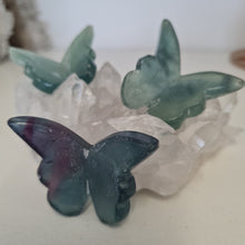 Load image into Gallery viewer, Green Fluorite Butterfly
