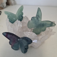 Load image into Gallery viewer, Green Fluorite Butterfly
