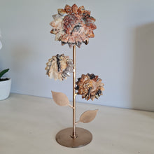Load image into Gallery viewer, Crazy Lace Agate Sunflowers on Stand
