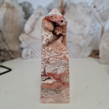 Load image into Gallery viewer, Pink Crazy Lace Agate Tower
