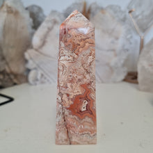 Load image into Gallery viewer, Pink Crazy Lace Agate Tower
