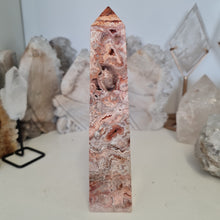 Load image into Gallery viewer, Pink Crazy Lace Agate Tower
