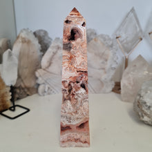 Load image into Gallery viewer, Pink Crazy Lace Agate Tower
