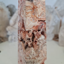 Load image into Gallery viewer, Pink Crazy Lace Agate Tower
