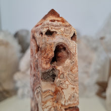 Load image into Gallery viewer, Pink Crazy Lace Agate Tower
