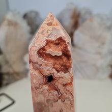 Load image into Gallery viewer, Pink Crazy Lace Agate Tower
