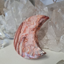 Load image into Gallery viewer, Pink Crazy Lace Agate Moon
