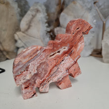 Load image into Gallery viewer, Pink Crazy Lace Agate Elephant
