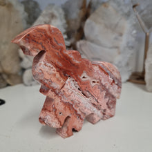 Load image into Gallery viewer, Pink Crazy Lace Agate Elephant
