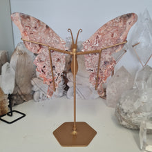 Load image into Gallery viewer, Pink Lace Agate Butterfly Wings
