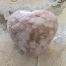 Load image into Gallery viewer, Pink Amethyst X Flower Agate Heart
