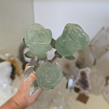 Load image into Gallery viewer, Green Fluorite Rosebud with Stem - Small
