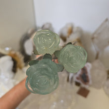 Load image into Gallery viewer, Green Fluorite Rosebud with Stem - Small
