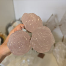 Load image into Gallery viewer, Rose Quartz Rose with Stem

