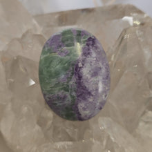 Load image into Gallery viewer, Serpentine Fluorite &#39;Bolivianite&#39; Palmstone - A Grade
