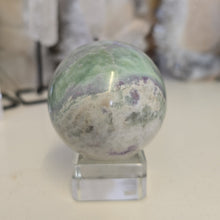 Load image into Gallery viewer, Serpentine Fluorite &#39;Bolivianite&quot; Sphere - A Grade
