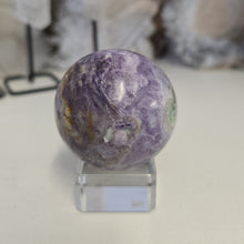 Load image into Gallery viewer, Serpentine Fluorite &#39;Bolivianite&#39; Sphere - A Grade
