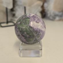 Load image into Gallery viewer, Serpentine Fluorite &#39;Bolivianite&#39; Sphere - A Grade

