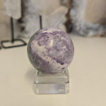 Load image into Gallery viewer, Serpentine Fluorite &#39;Bolivianite&#39; Sphere - A Grade

