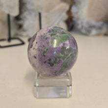 Load image into Gallery viewer, Serpentine Fluorite &#39;Bolivianite&#39; Sphere - A Grade
