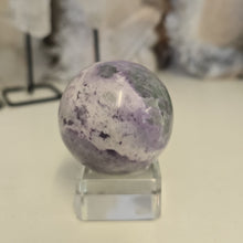 Load image into Gallery viewer, Serpentine Fluorite &#39;Bolivianite&#39; Sphere - A Grade
