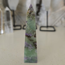 Load image into Gallery viewer, Serpentine Fluorite &#39;Bolivianite&#39; Tower - A Grade
