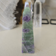 Load image into Gallery viewer, Serpentine Fluorite &#39;Bolivianite&#39; Tower - A Grade
