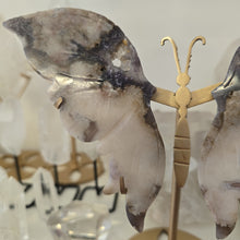 Load image into Gallery viewer, Black Flower Agate Butterfly Wings
