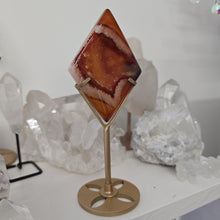 Load image into Gallery viewer, Carnelian Diamond with Stand
