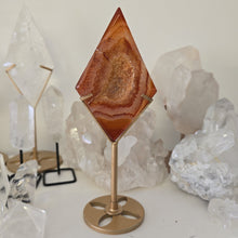 Load image into Gallery viewer, Carnelian Diamond with Stand
