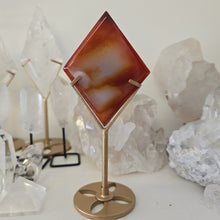 Load image into Gallery viewer, Carnelian Diamond with Stand
