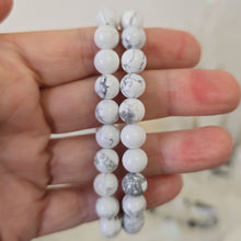 Load image into Gallery viewer, Howlite Bracelet - 8 mm
