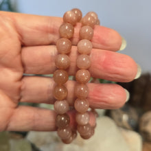 Load image into Gallery viewer, Peach Moonstone Bracelet
