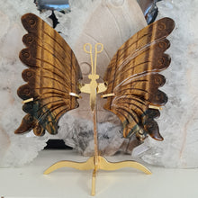 Load image into Gallery viewer, Tiger Eye Butterfly with Stand
