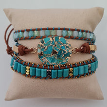 Load image into Gallery viewer, Turquoise Princess Wrap Bracelet
