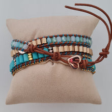 Load image into Gallery viewer, Turquoise Princess Wrap Bracelet

