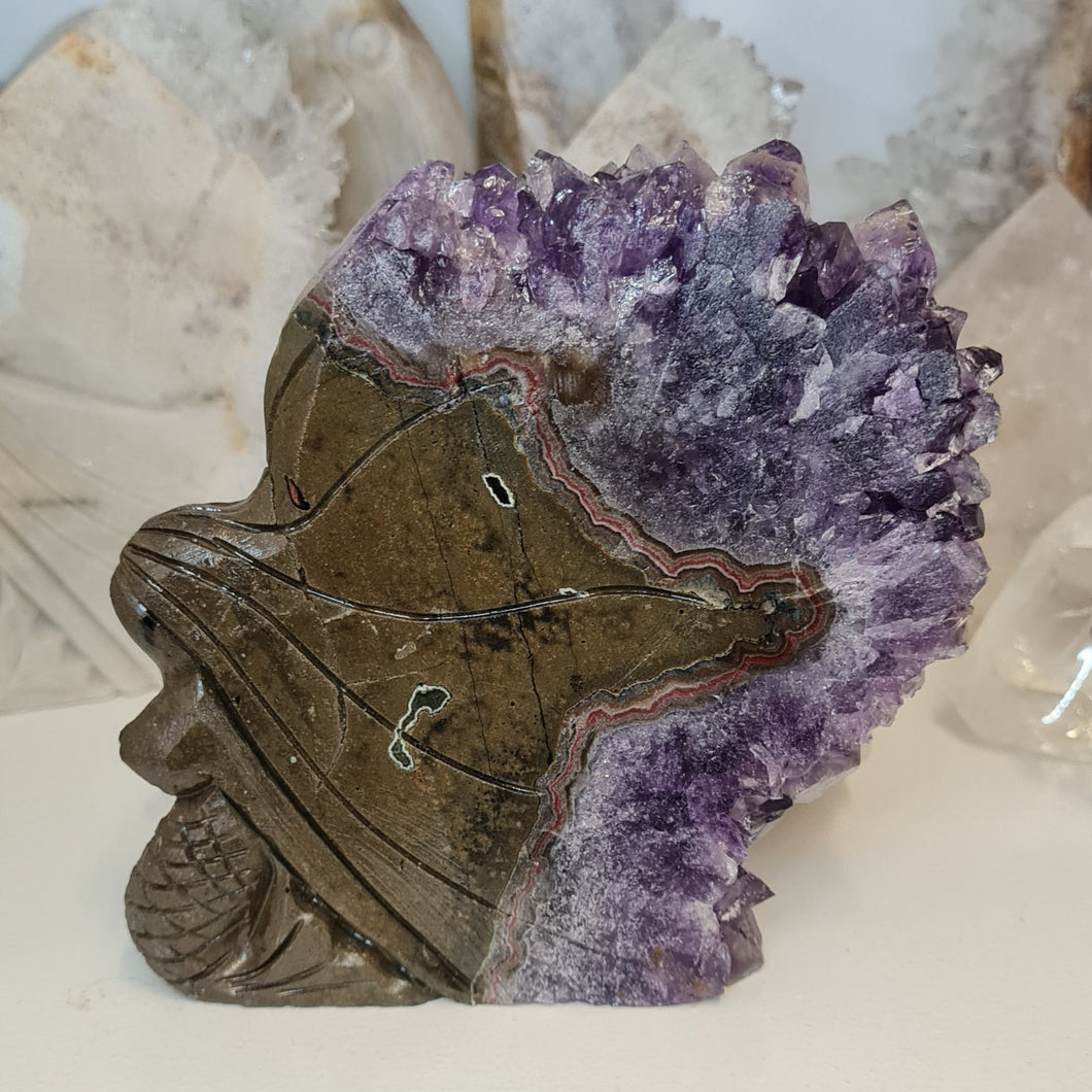 Amethyst Cluster Mermaid
