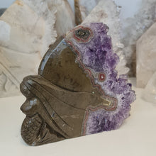 Load image into Gallery viewer, Amethyst Cluster Mermaid with Stalactite
