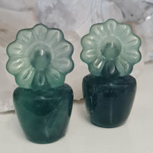 Load image into Gallery viewer, Green Fluorite Sunflower Pot
