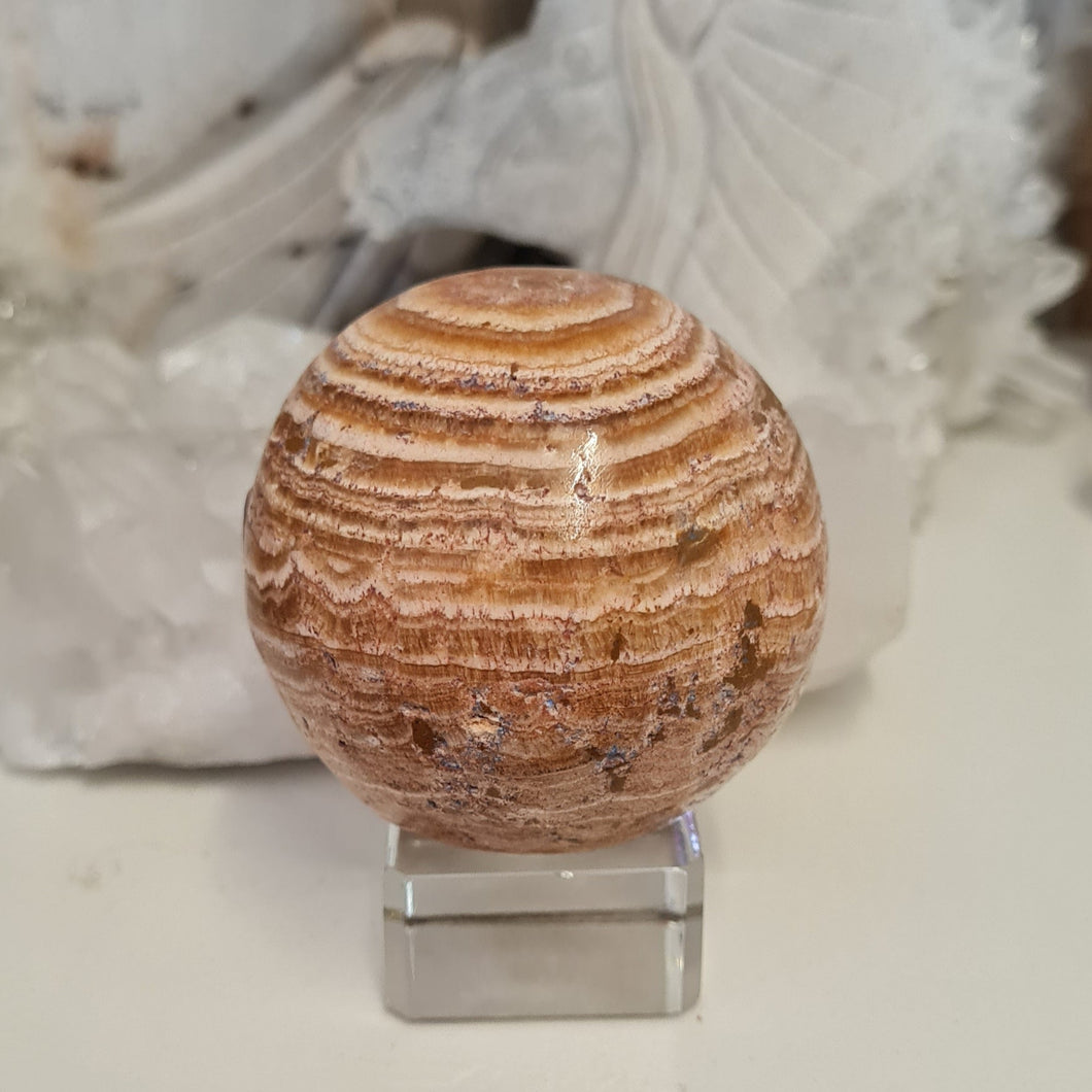 Brown Aragonite Sphere