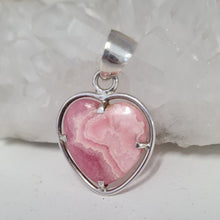 Load image into Gallery viewer, Rhodochrosite Sterling Silver Pendant
