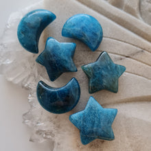 Load image into Gallery viewer, Blue Apatite Stars and Moons
