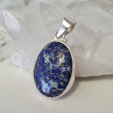 Load image into Gallery viewer, Lapis Lazuli Sterling Silver Pendant
