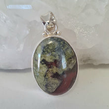 Load image into Gallery viewer, Dragon Blood Jasper Sterling Silver Pendant
