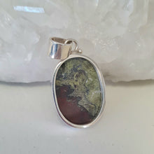 Load image into Gallery viewer, Dragon Blood Jasper Sterling Silver Pendant
