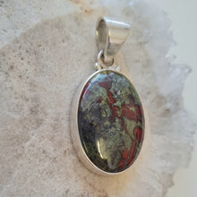 Load image into Gallery viewer, Dragon Blood Jasper Sterling Silver Pendant
