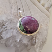 Load image into Gallery viewer, Ruby in Zoisite Pendant
