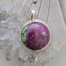 Load image into Gallery viewer, Ruby in Zoisite Pendant

