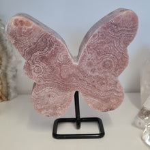 Load image into Gallery viewer, Pink Amethyst Butterfly on Stand
