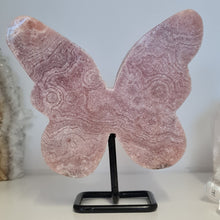 Load image into Gallery viewer, Pink Amethyst Butterfly on Stand
